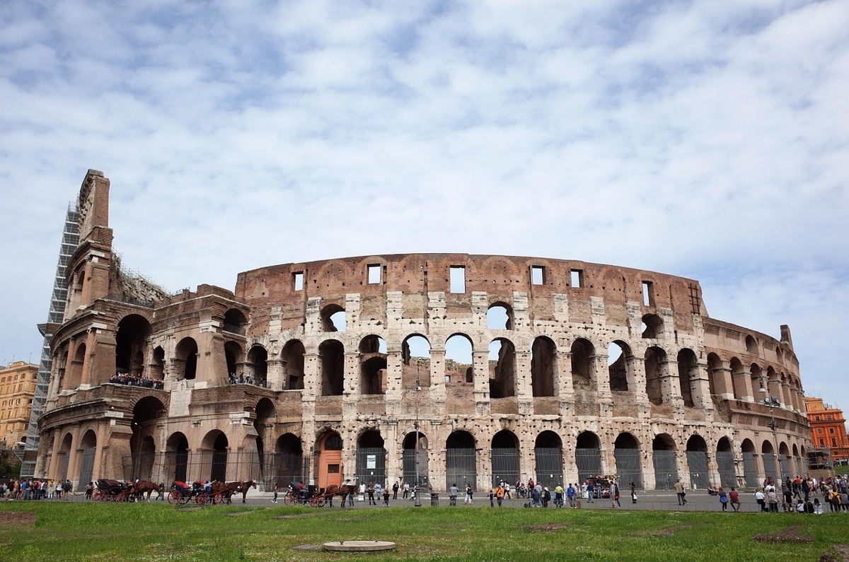 Visitor flow diagram at Colosseum