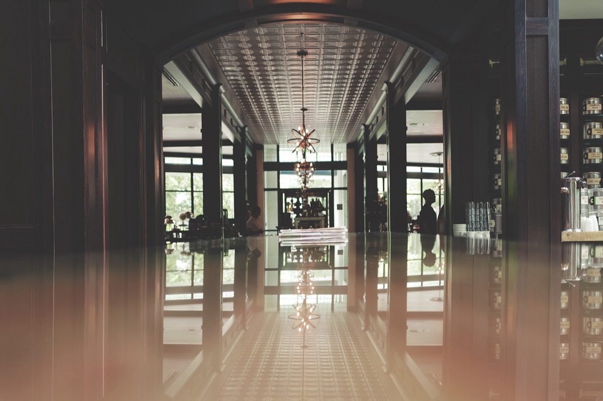 Hotel Lobby with reception desk
