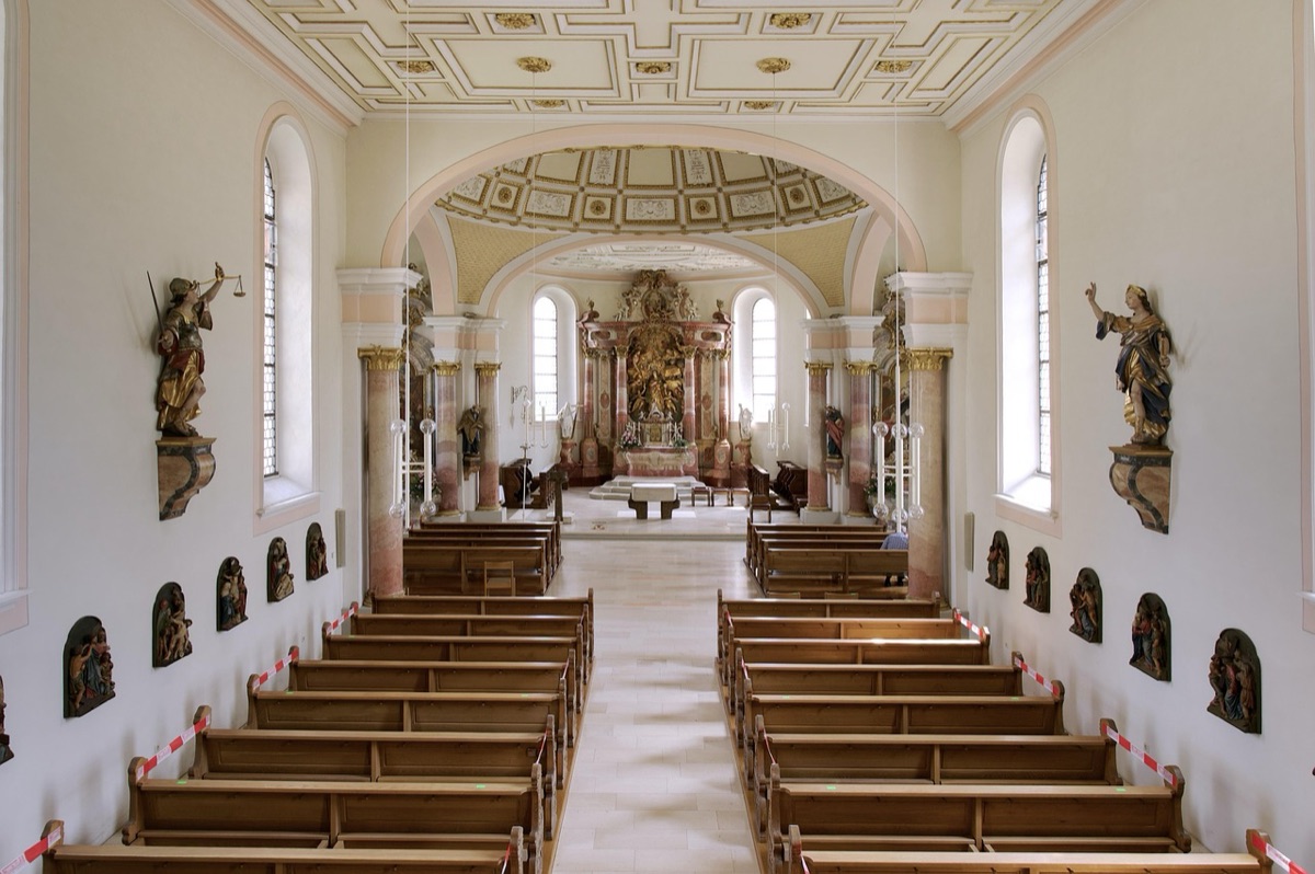 roman catholic church interior