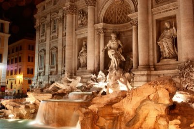 Trevi Brunnen: Die Magie der Dämmerung für tiefere Einblicke